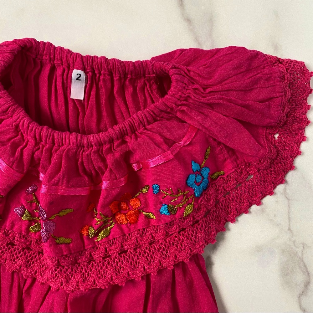 Traditional Embroidered Mexican Campesino Dress